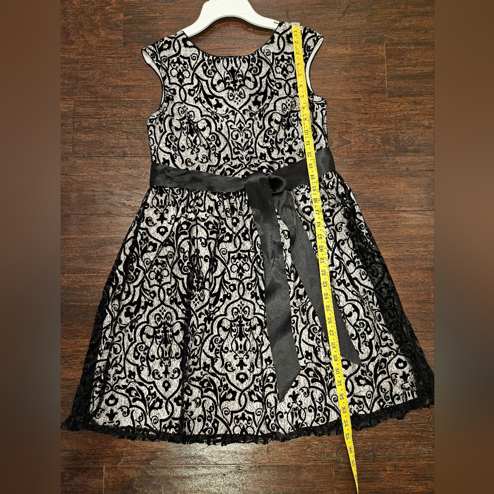 Elegant Black and White Kids Dress